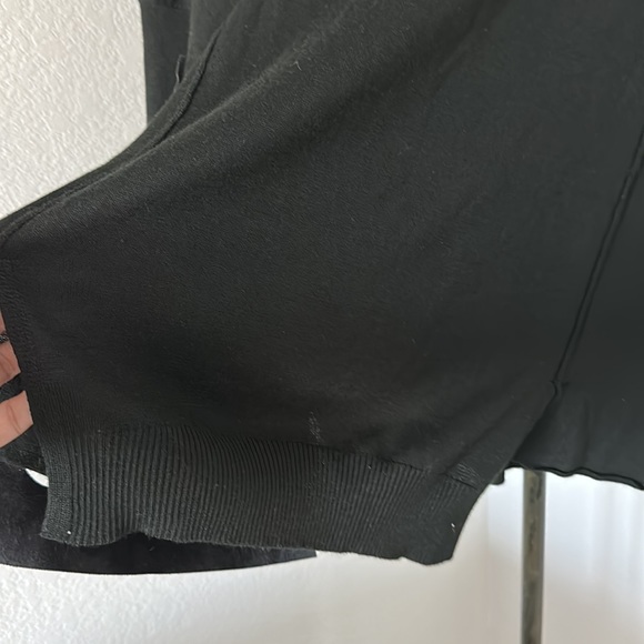 Bize Asymmetrical Wool Blend and Vegan Leather Sweater Size 2 - Picture 8 of 10